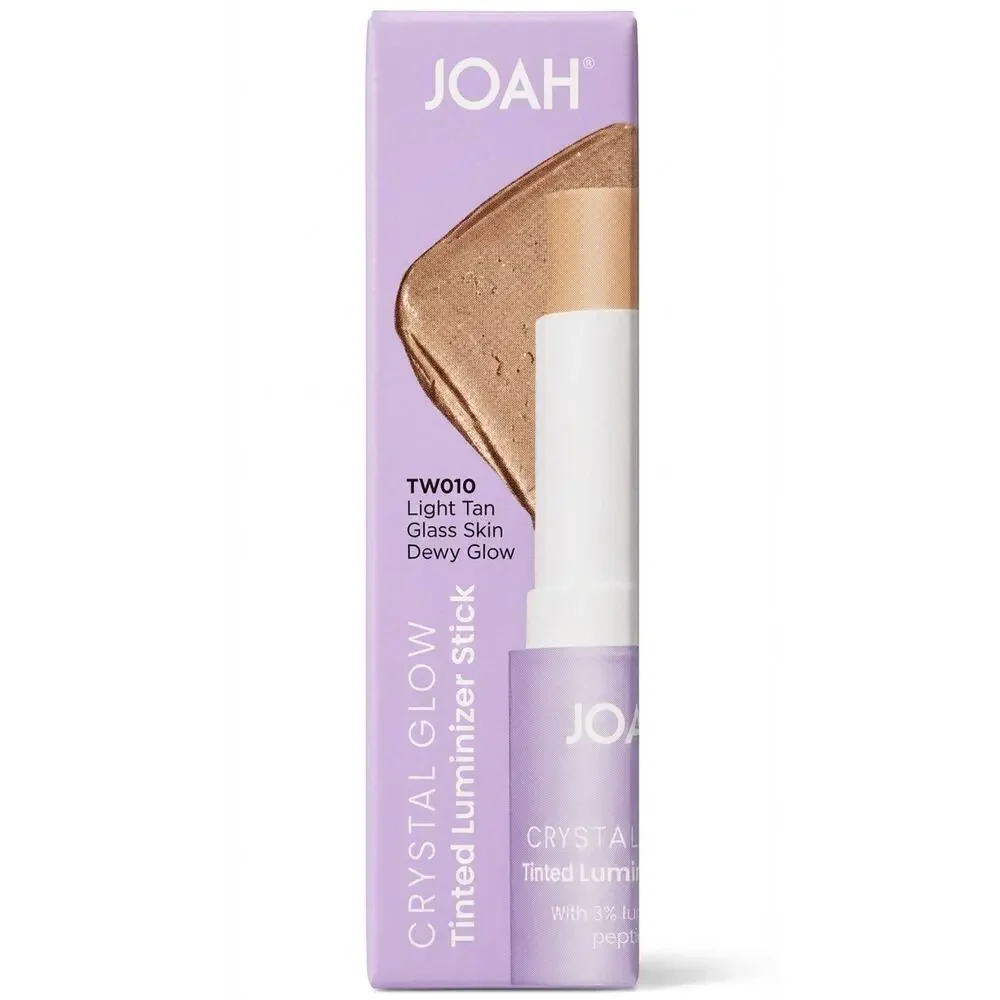 Joah Crystal Glow Tinted Luminizer Stick TW010 Light Tan Glass Skin Dewy Glow